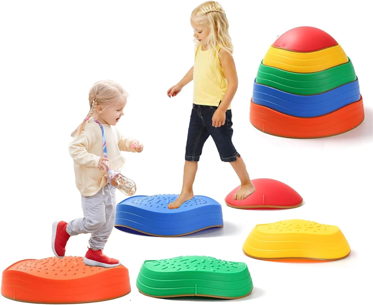 Fanboxk Stepping Stones for Kids,Non-Slip Toddler Sensory Toy