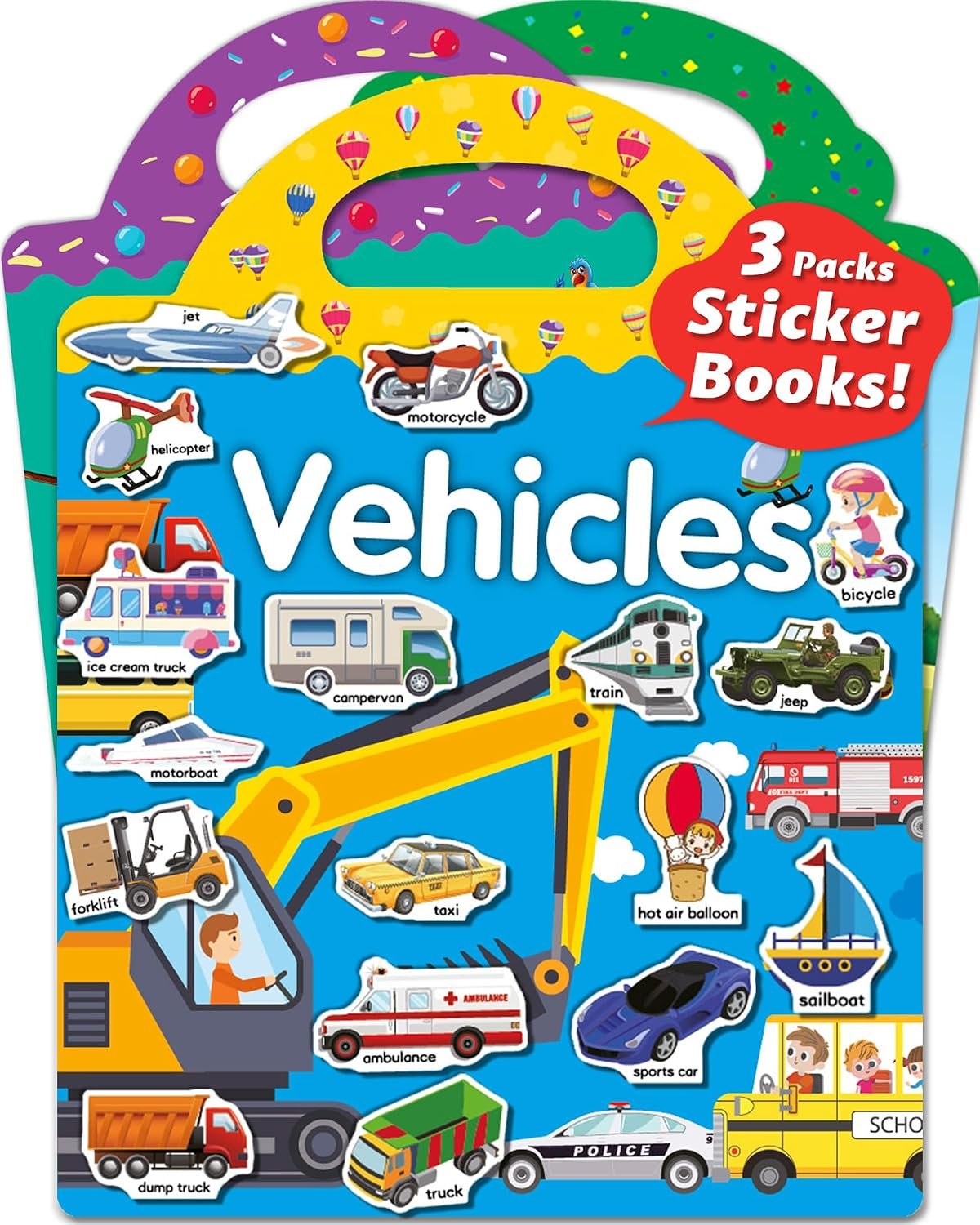 Walenced Reusable Sticker Book for Toddlers, Stickers for Kids, Toddler Toy