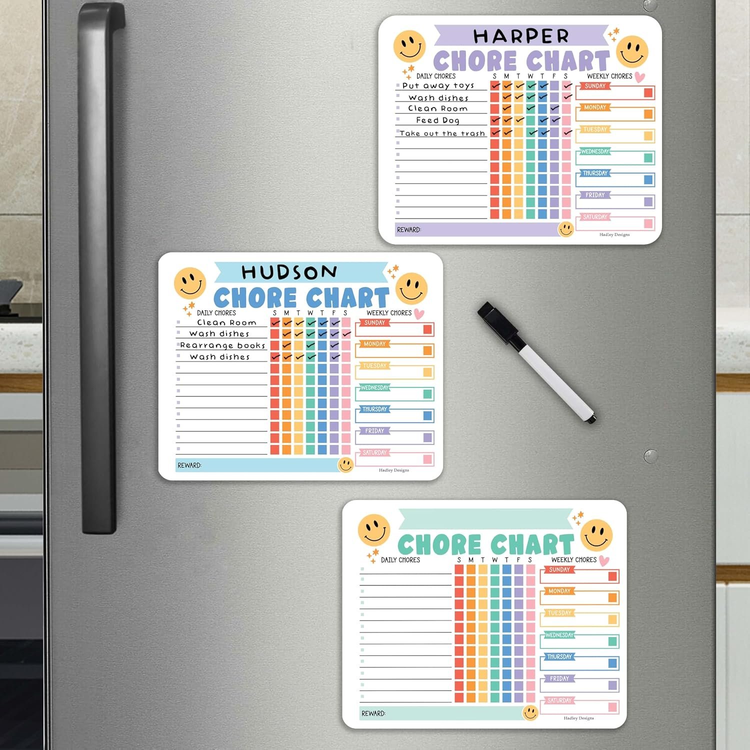 Magnetic Chore Chart for Kids Multiple Kids Chore Board for Home and School