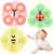 Suction Cup Spinner Toy for Baby 1 2 Year Old, 3PCS Spinner Sensory Toys for Toddlers 1 3, Cartoon Baby Fidget Spinners Toys 12 Months Kids, High Chair/Dining Table/Window/Travelling (Colorful)