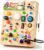 Joyreal Wooden Busy Board for Toddlers – Montessori Toys for 1 2 3 Year Old
