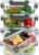 M MCIRCO 5 Pack,36 oz, 2 Compartments Glass Meal Prep Containers with Lids