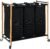 STORAGE MANIAC Laundry Sorter, Laundry Hamper with Wheels, Laundry Basket Sorter, Laundry Separator Hamper, Laundry Divider Hamper (Bamboo, 3 Section)