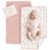 Konssy 2 Pack Waterproof Muslin Portable Changing Pad, Diaper Changing Mat