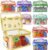 8 Pack Large Clear Toy Storage Bags with Labels, Handles, Zippers XL