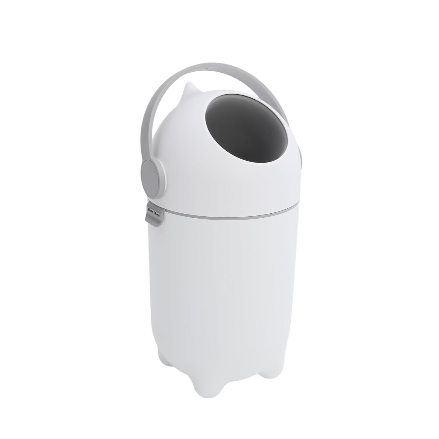 Diaper Pail Odor-Locking Trash Can, 4-Gallon, White
