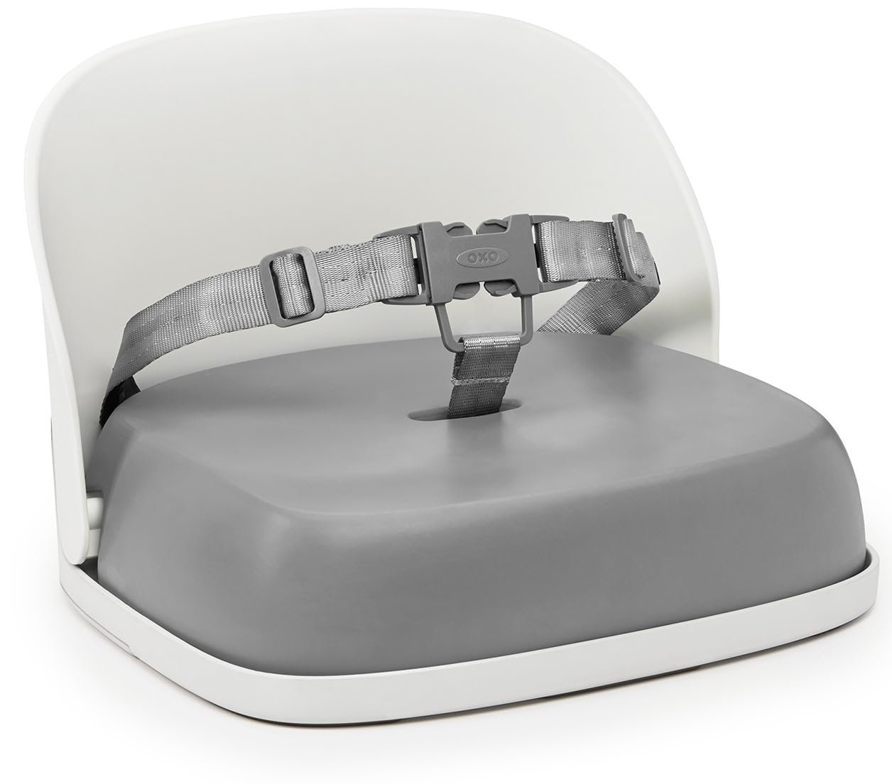 OXO Tot Perch Toddler Booster Seat for Kitchen Chair with Straps, Gray