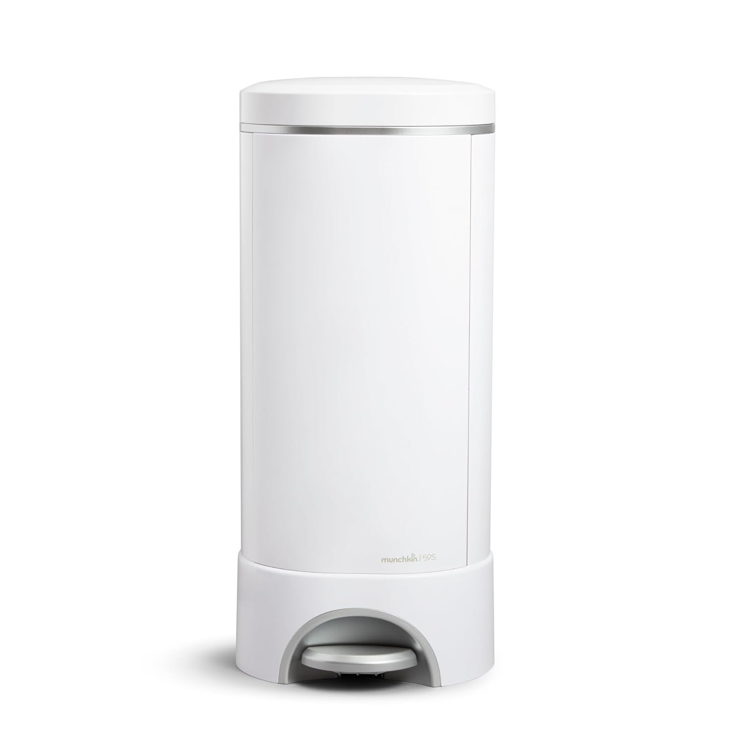 Munchkin Baby UV Diaper Pail, #1 in Odor Control, Step Pedal, White