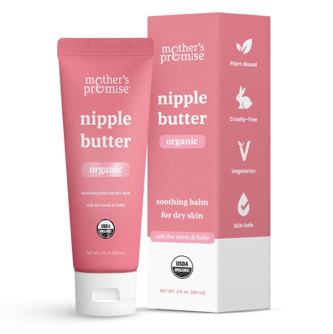 Mother’s Promise Nipple Butter, Nipple Cream for Breastfeeding