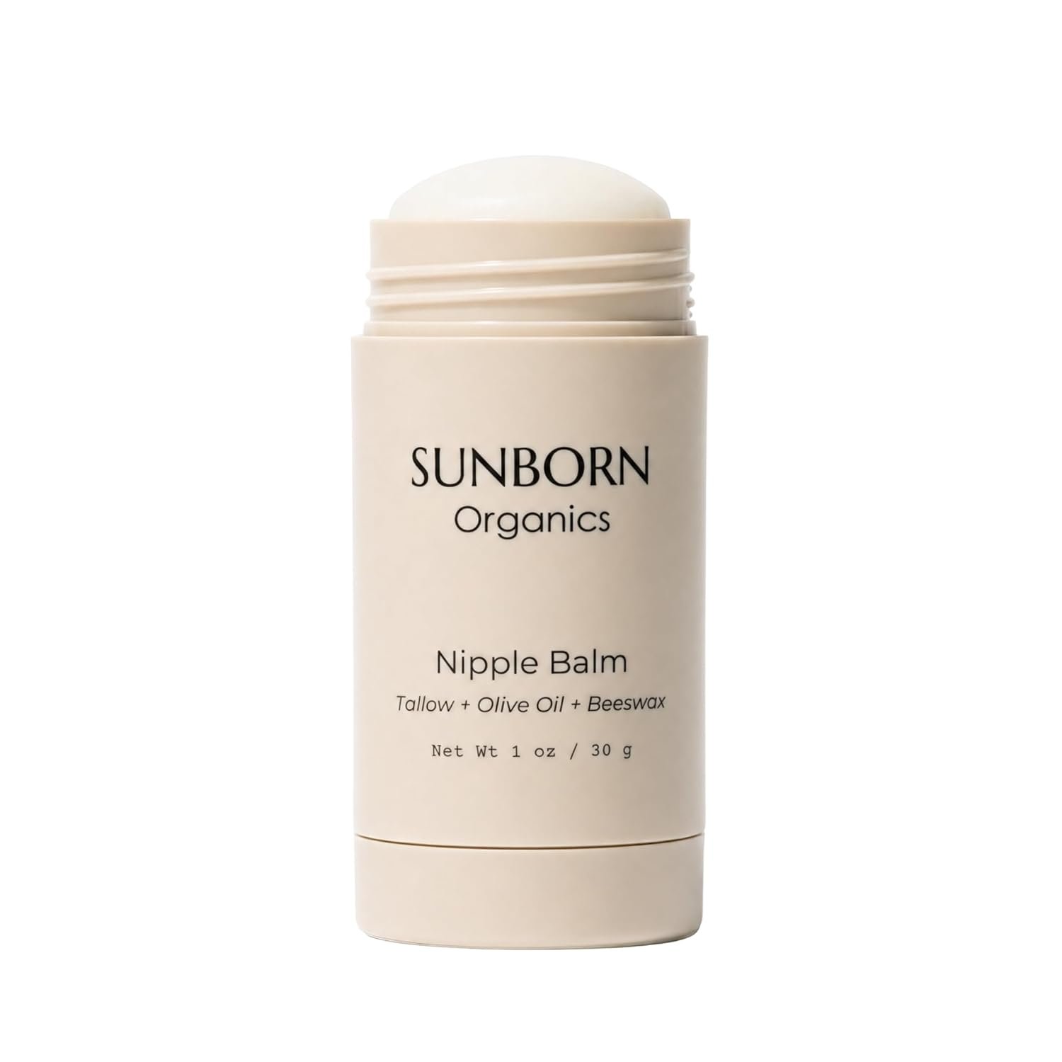Nipple Balm | Nursing-Safe Lanolin-Free Nipple Cream with 3 Edible Ingredients for Sore or Cracked Nipples | Safe for Baby, No Wipe-Off, Third-Party Tested | Made in USA