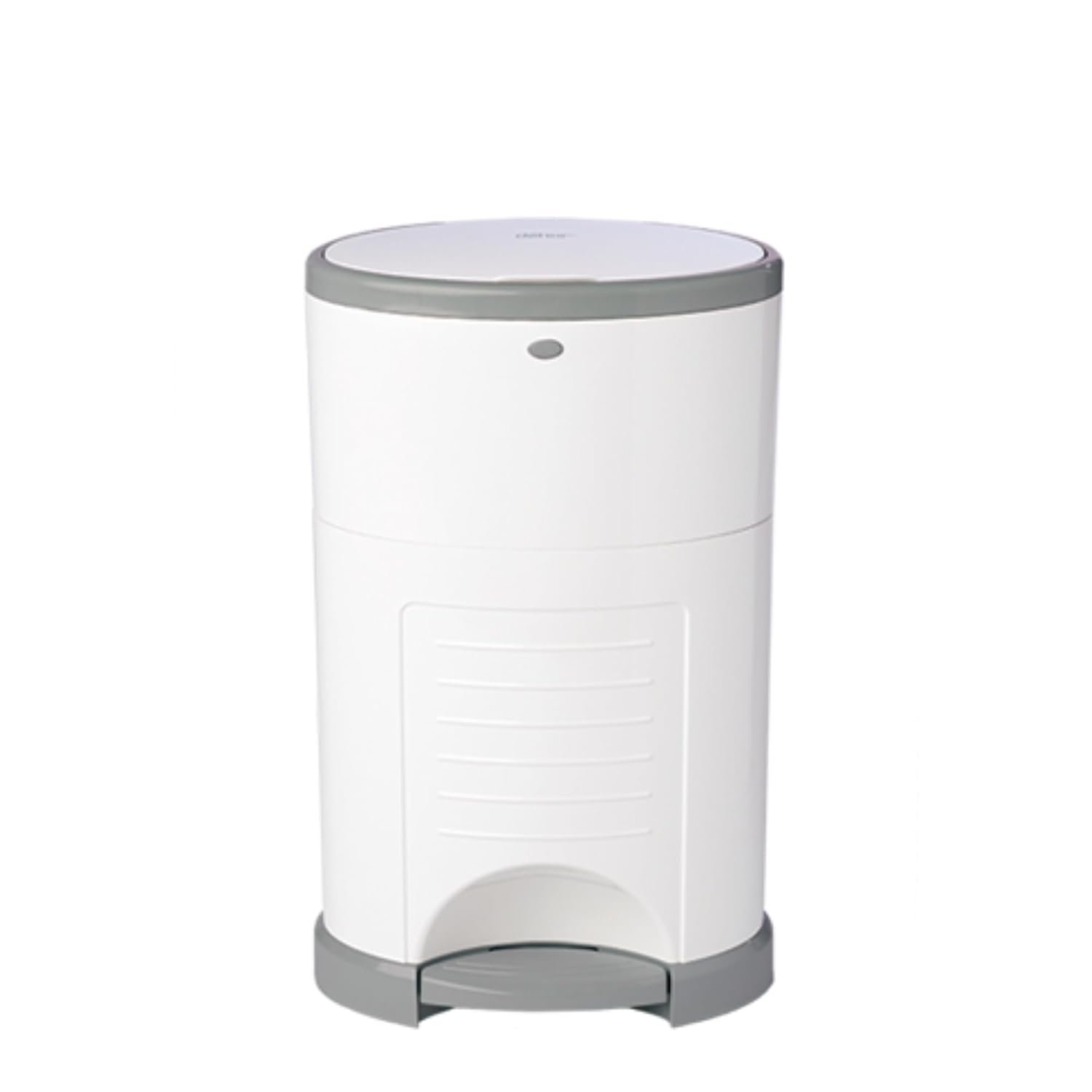 Diaper Dekor EKO Classic Diaper Pail, White | ONLY Eco-Friendly Diaper Pail Made with 70% Recycled Materials | Hands-Free: Step–Drop–Done | Cost-Effective Refill System