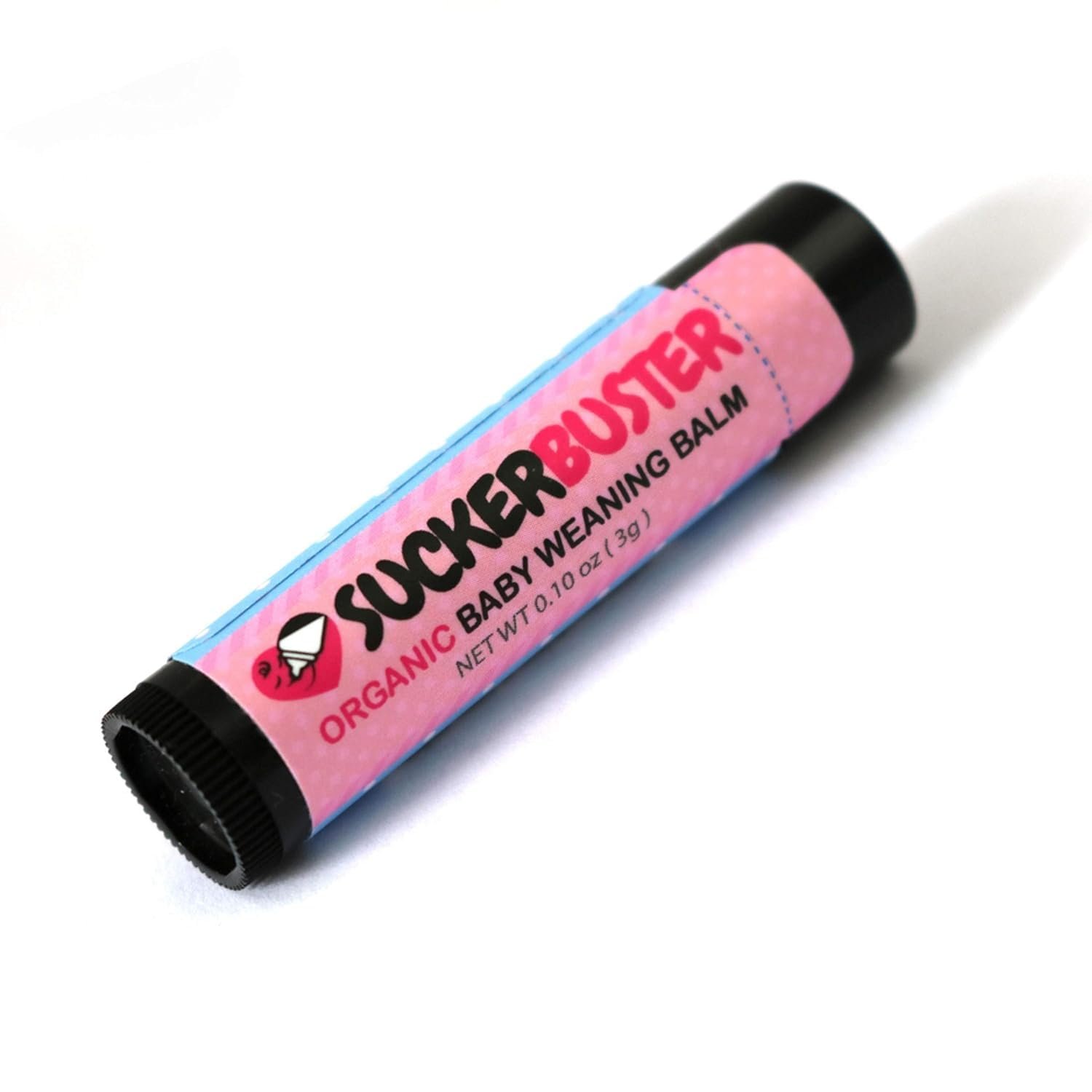 SUCKERBUSTER Baby Breastfeeding Weaning Balm Stick – 10oz, Organic Nipple Cream in Balm Stick – Postpartum Essentials, Stop Breastfeeding Essentials
