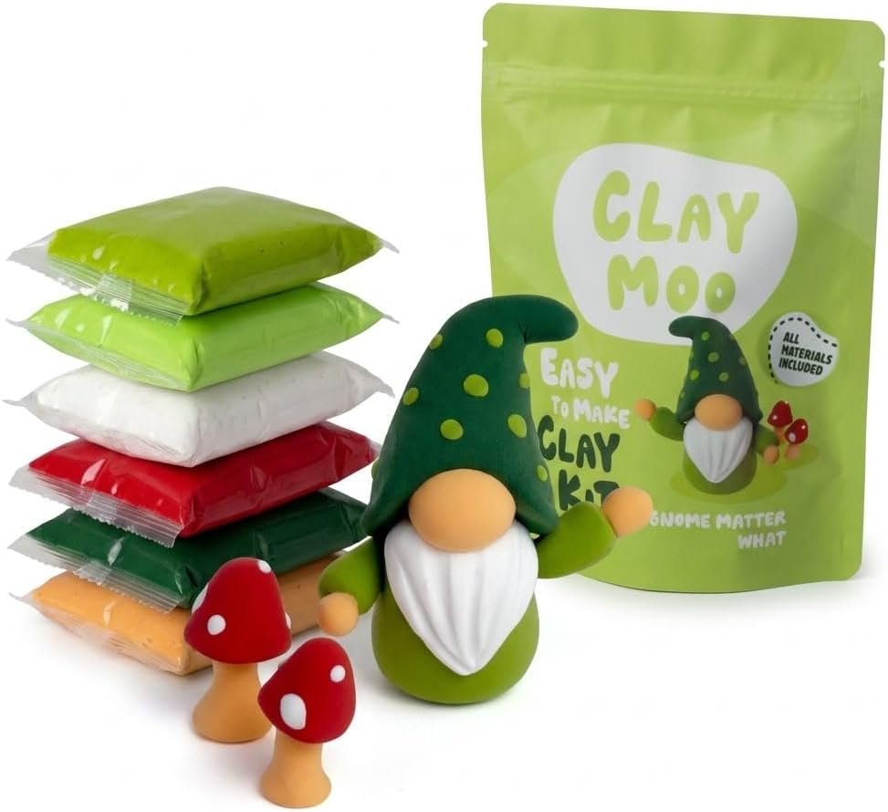 Gnome Clay Kit – Air Dry Foam Clay Craft for Adults & Teens