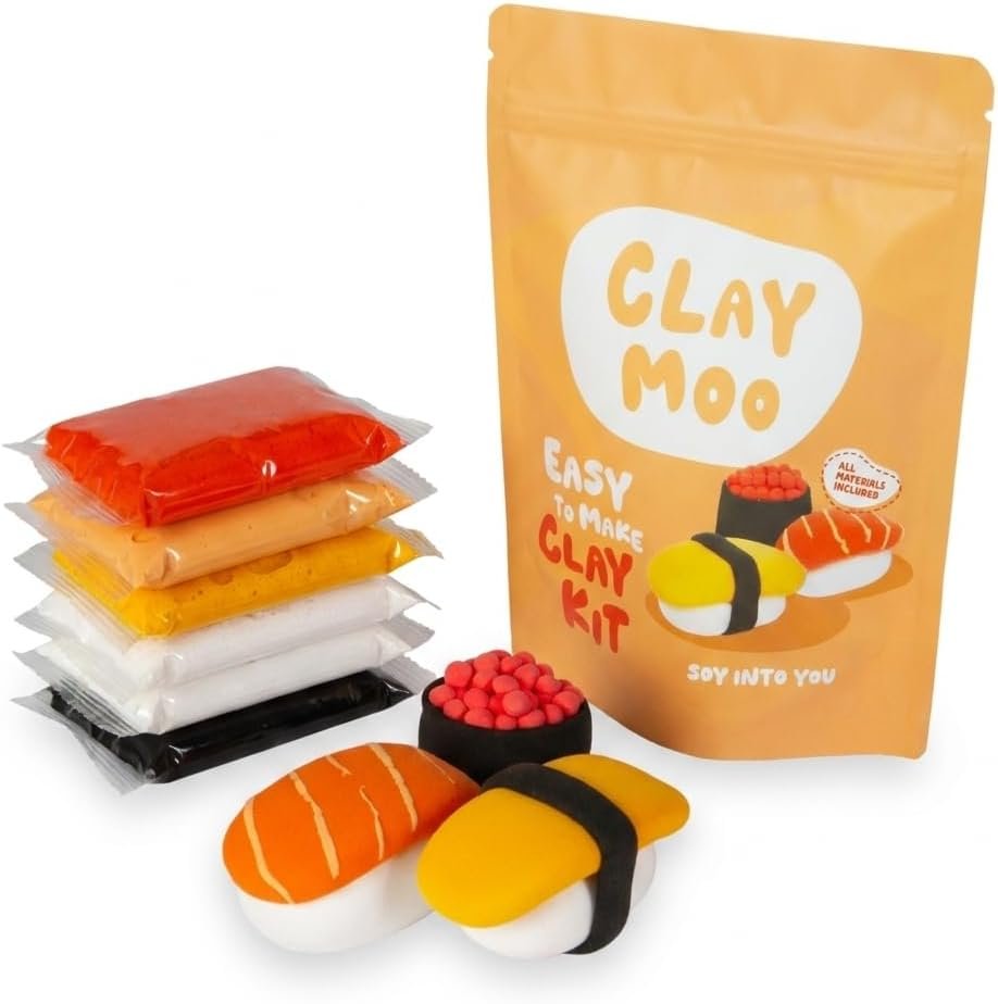 Sushi Clay Kit – Air Dry Foam Clay Craft for Adults & Teens