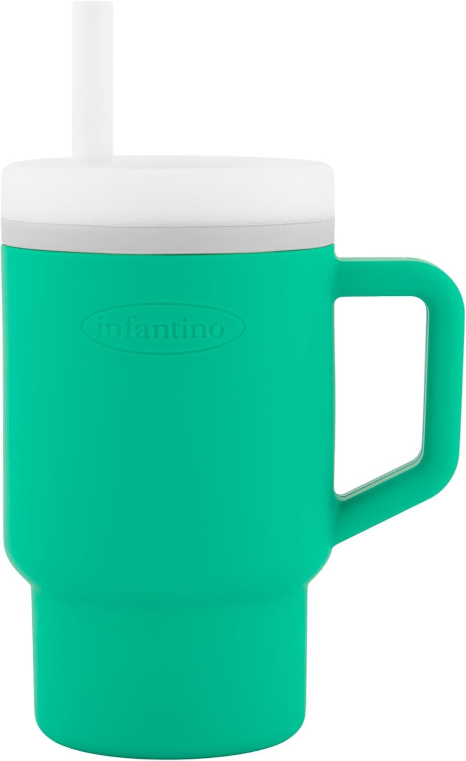 Infantino My 1st Tumbler Straw Cup with Handle, 9oz, Alpine