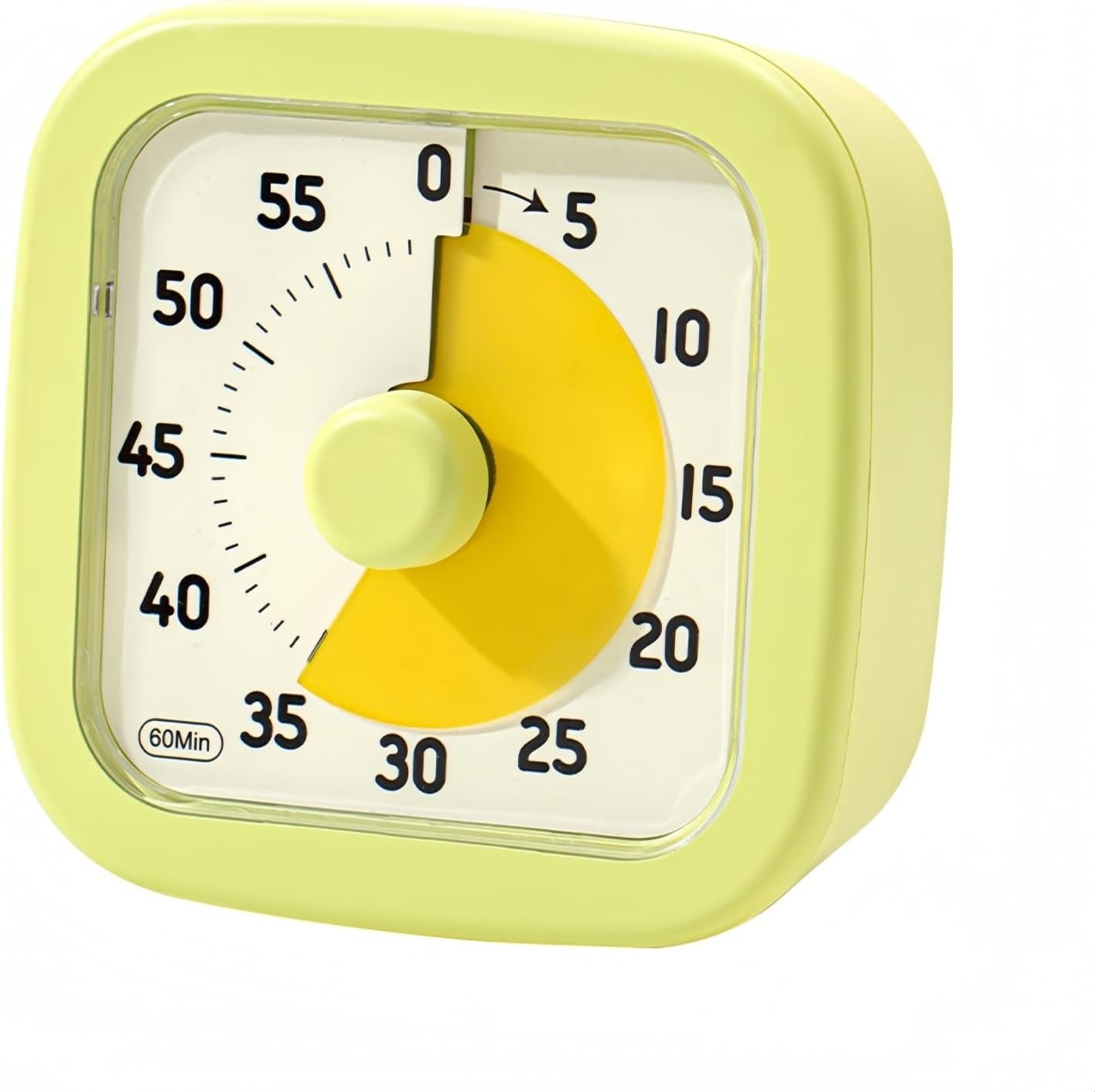 Visual Timer for Kids Timer Home – 60 Minute Kids Visual Timer for Classroom Home Office, Countdown Clock for Teaching Work Meeting, Pomodoro Timer for Time Management (Avocado Green)
