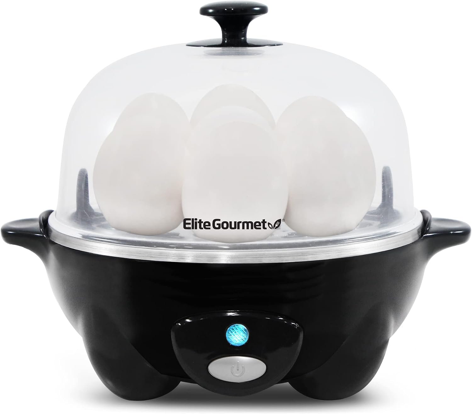 Elite Gourmet 7-Egg Rapid Egg Cooker, Poacher/Omelet Maker, Auto Shut-Off