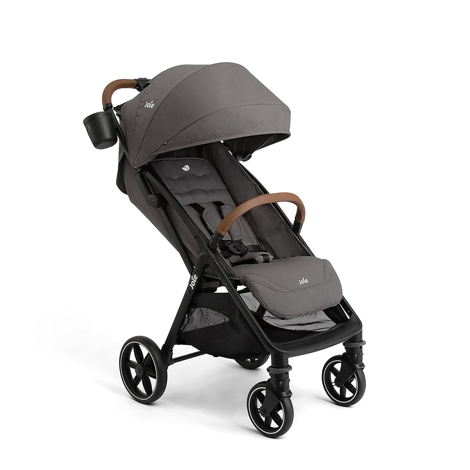 Joie Nutmeg Lightweight Travel Stroller, One-Hand Fold, Birth+