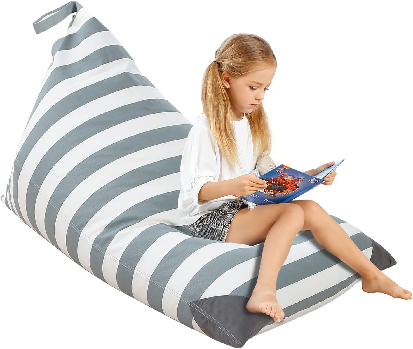 Aubliss Stuffed Animal Storage Bean Bag Chairs Cover, 50″x 35″ Extra Large
