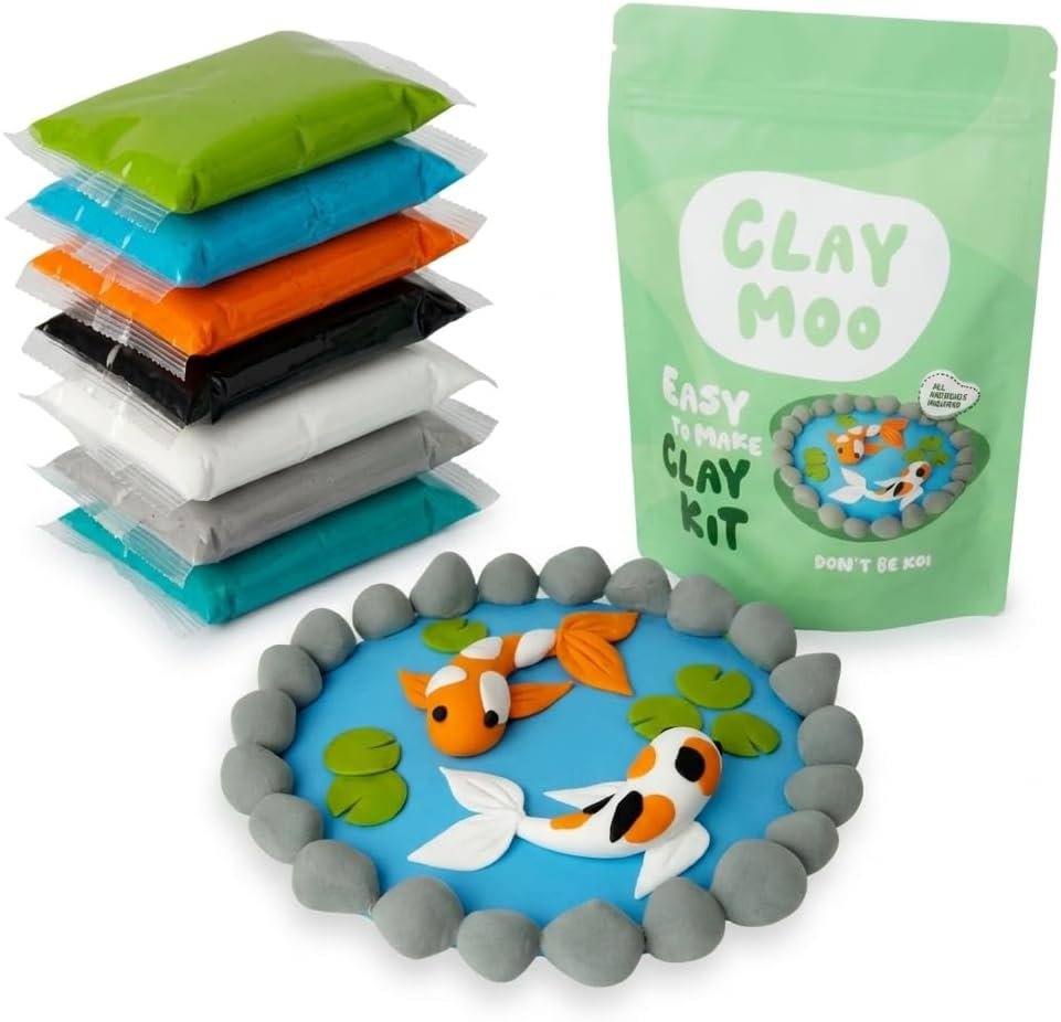 Koi Fish Clay Kit – Air Dry Foam Clay Craft for Adults & Teens