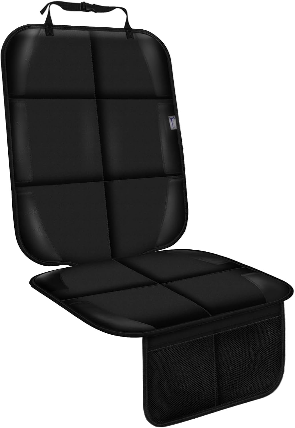 Car Seat Protector, Non-Slip Rubber Padded Backing Seat Protector for Child Seats, Waterproof Thickest Padding Car Seat Protector Under Baby Seat – No Imprint (Black-Ⅰ-1pcs)