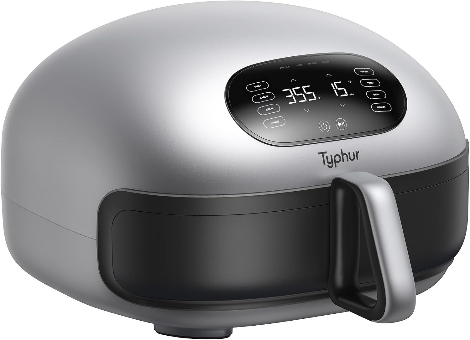 Typhur Dome 2 Large AI Smart Air Fryer, 15-in-1 Dual Heating, Self-Cleaning