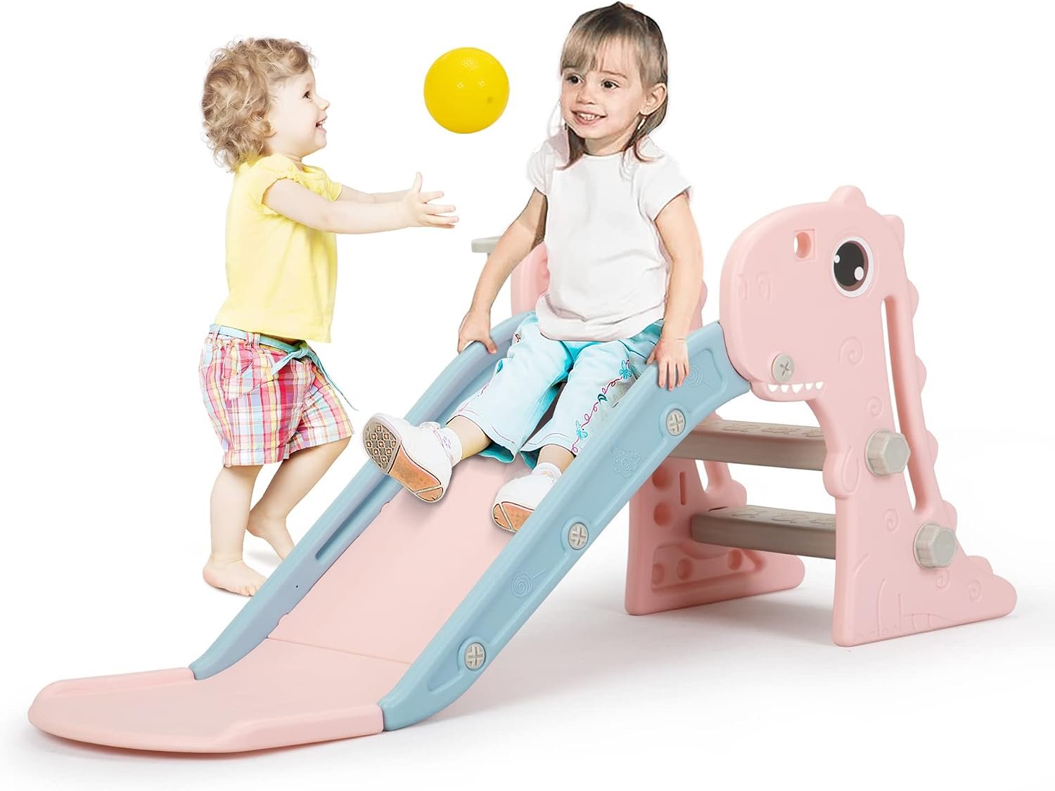 Nyeekoy 3 in 1 Toddler Slide Indoor & Outdoor Playground