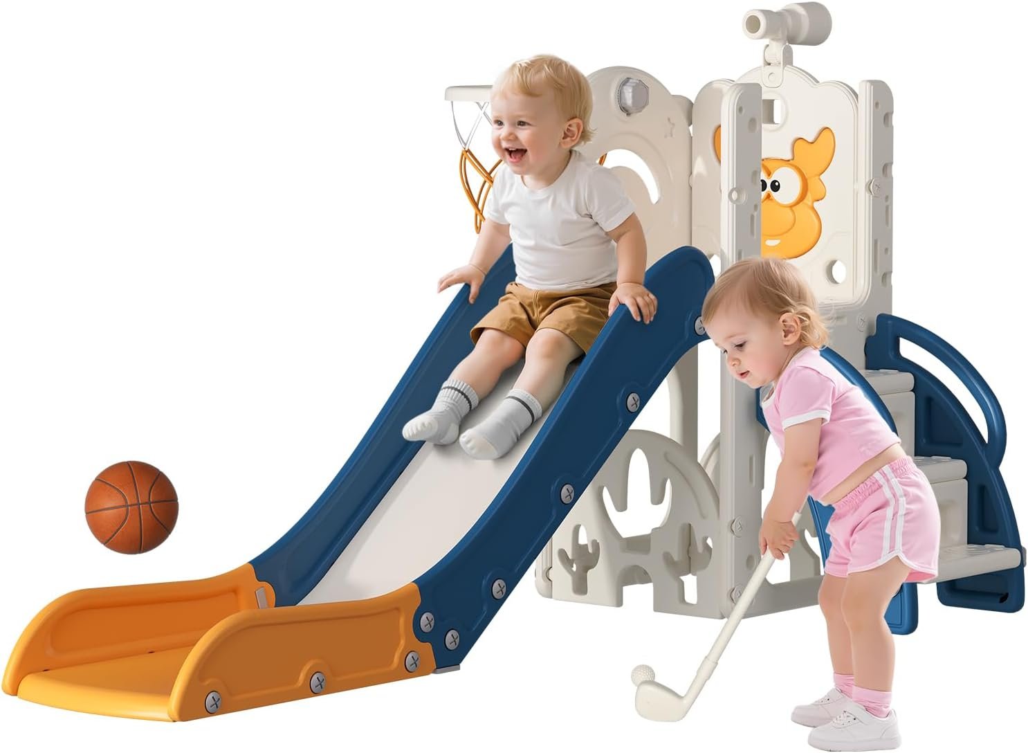 Toddler Slide for Kids, 6 in 1 Slides for Toddler 1-3 Indoor Outdoor