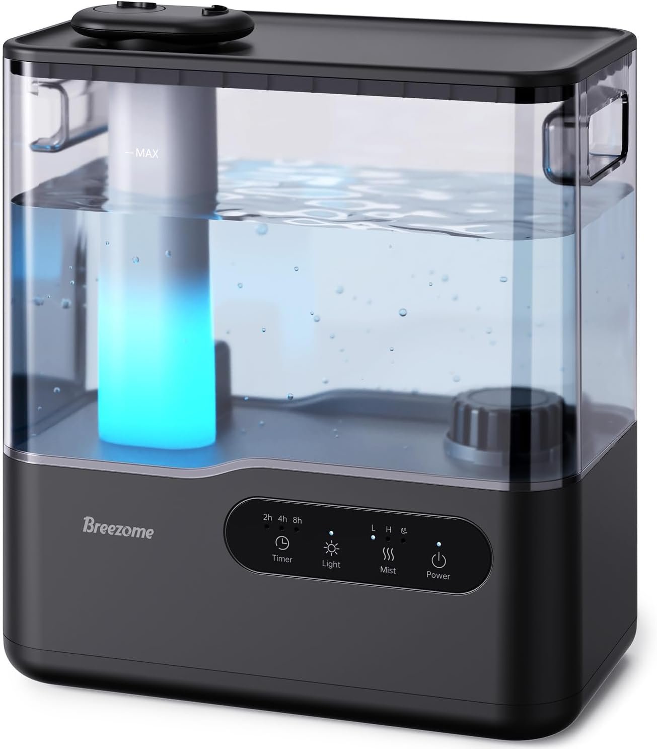 BREEZOME 5L Cool Mist Humidifier for Bedroom 7-Color Mood Light Quiet 25dB