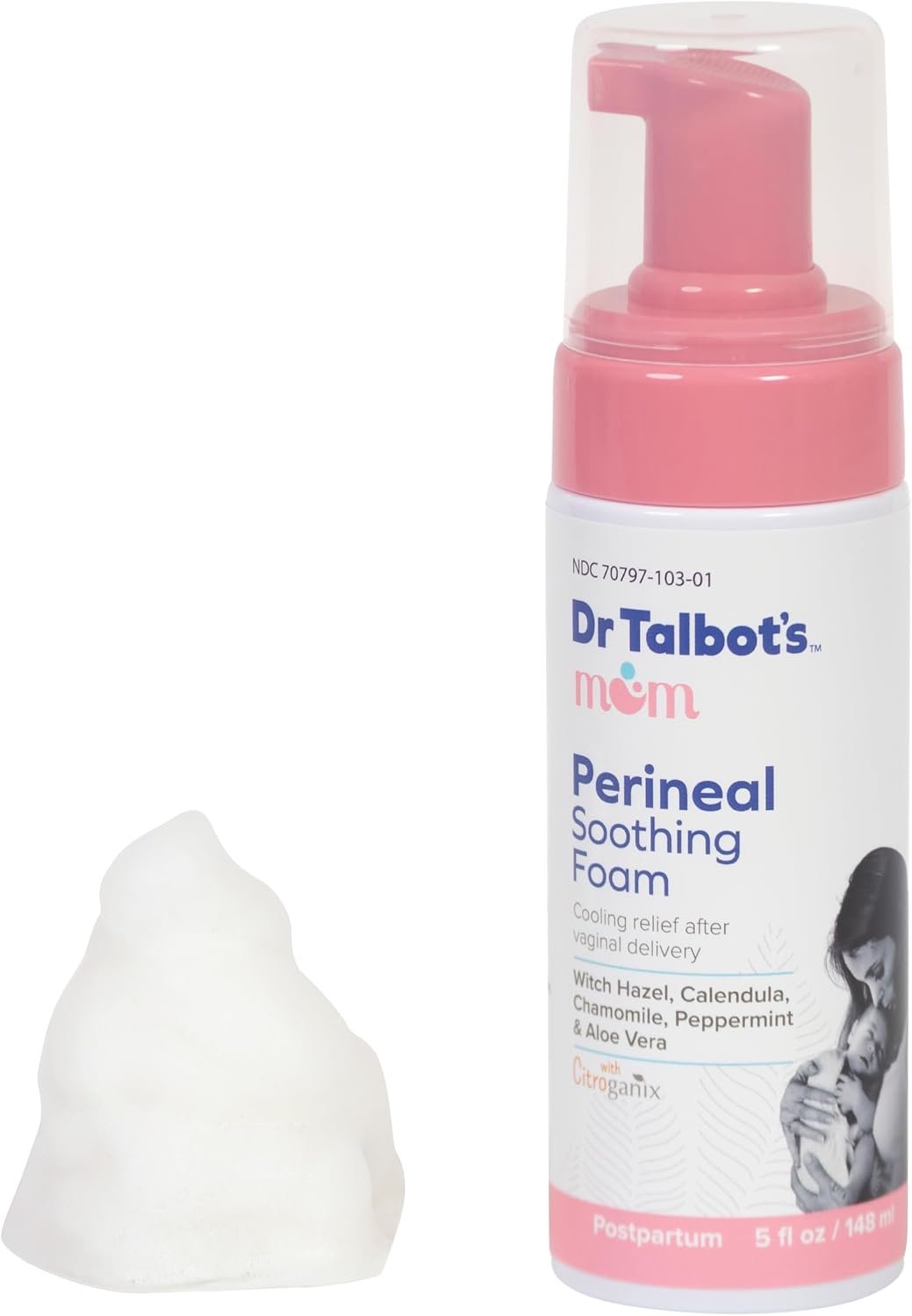 Dr. Talbot’s Mom Witch Hazel Perineal Soothing Foam – 5 fl oz