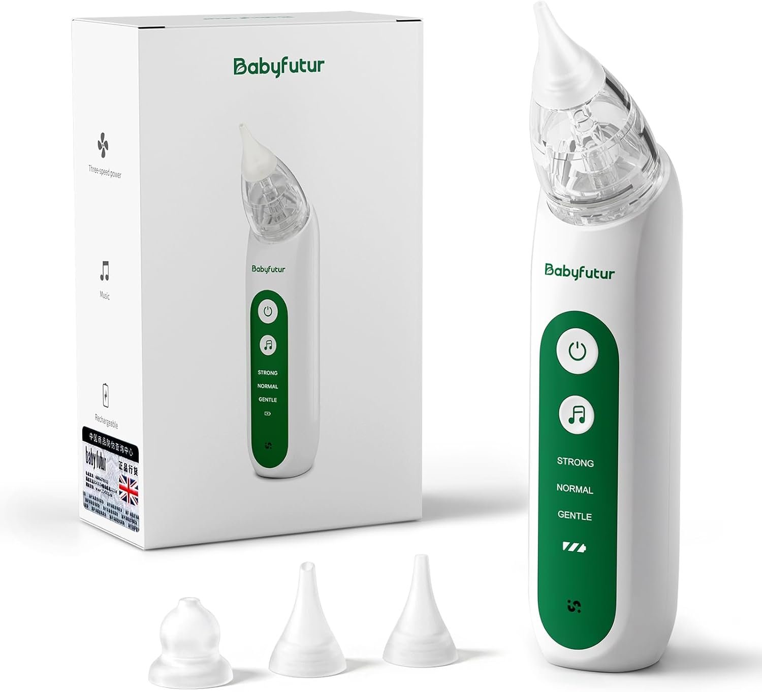 Babyfutur Electric Nasal Aspirator for Babies, Baby Nose Sucker