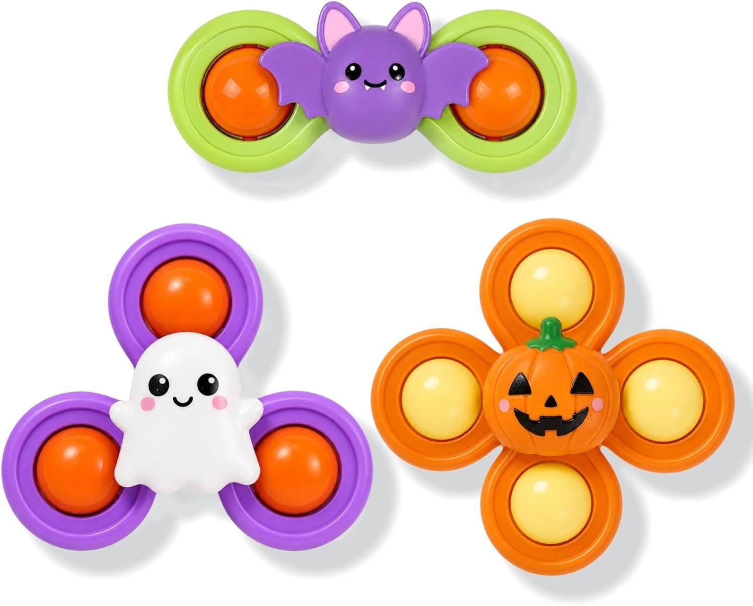 Halloween Suction Cup Spinner Bath Toys Travel Toys for Baby Boy Girl