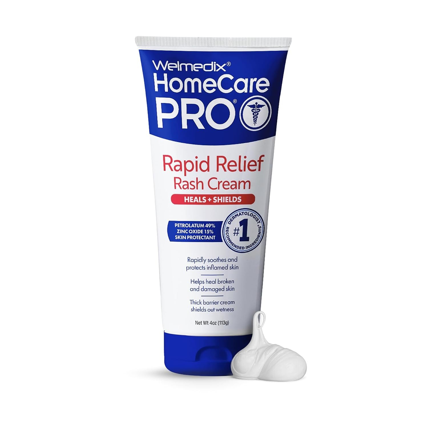 Welmedix Adult Diaper Rash Cream – Maximum Strength Zinc Oxide Cream