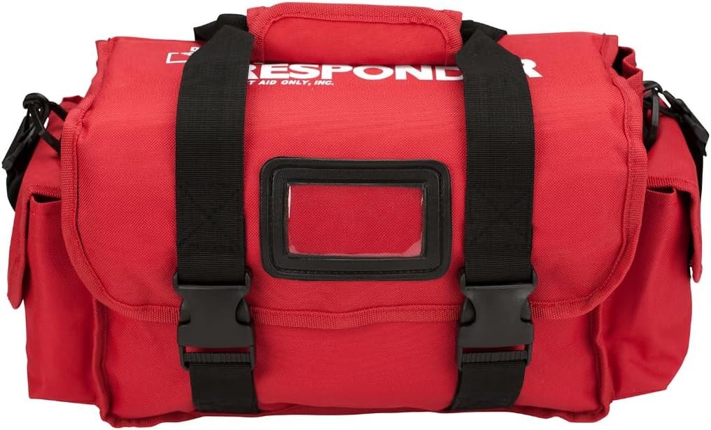 First Aid Only 520-FR All-Purpose First Responder Emergency First Aid Kit for Home, Work, and Travel, 158 Pieces