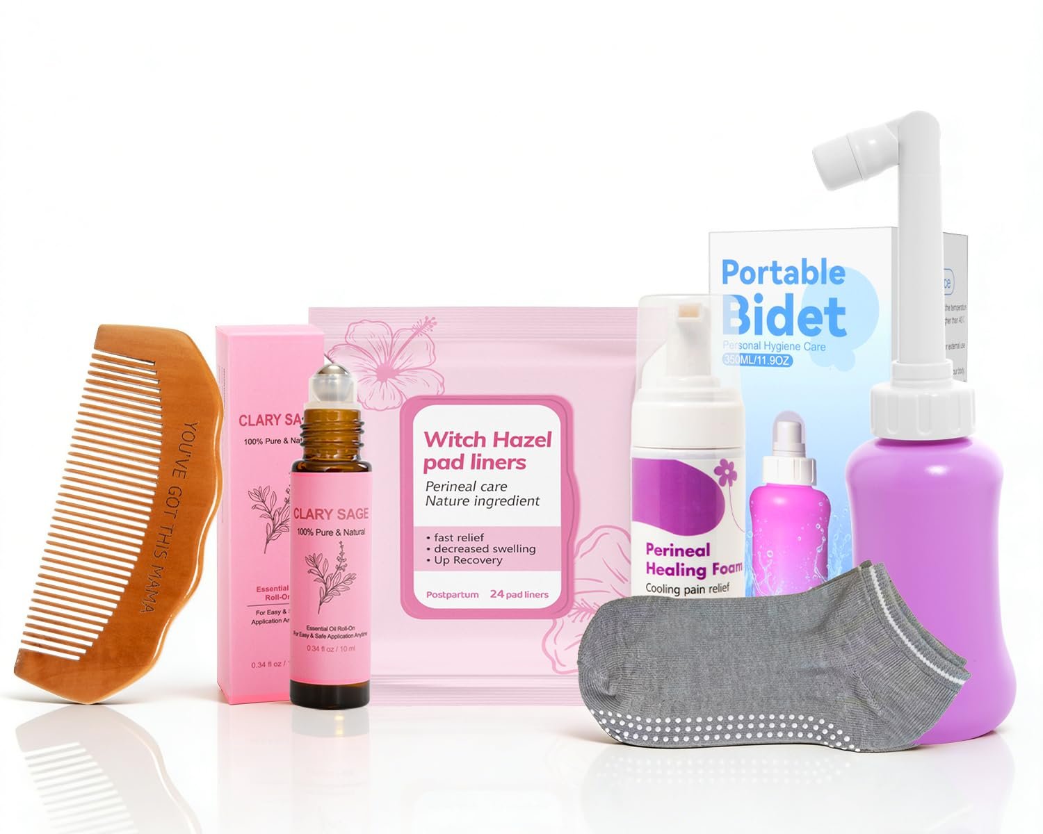 6 Pcs Labor & Postpartum Essentials Recovery Kit