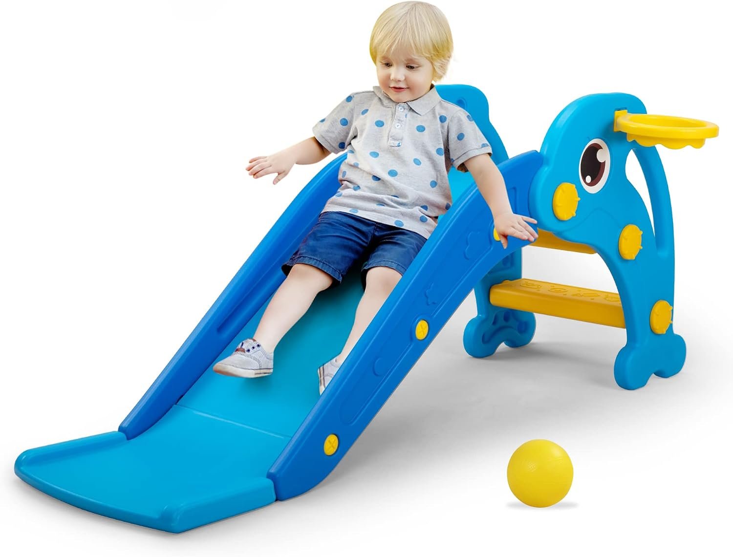 NYEEKOY 3 in 1 Toddler Slide, Baby Slide for Toddlers 1-3