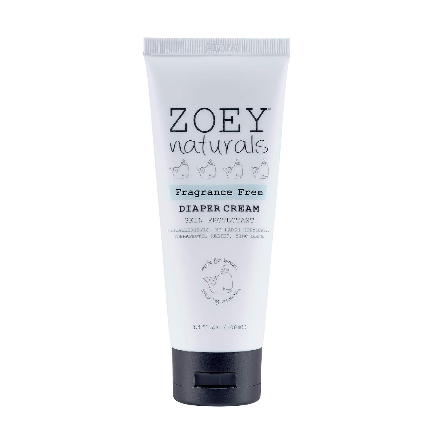 Baby Diaper Cream – Pediatrician & Dermatologist Approved – Zinc Oxide & Kaolin Clay Rash Protectant for Soothing Relief & Healing – Mom’s Choice Award Winner – Fragrance Free 3.4 oz