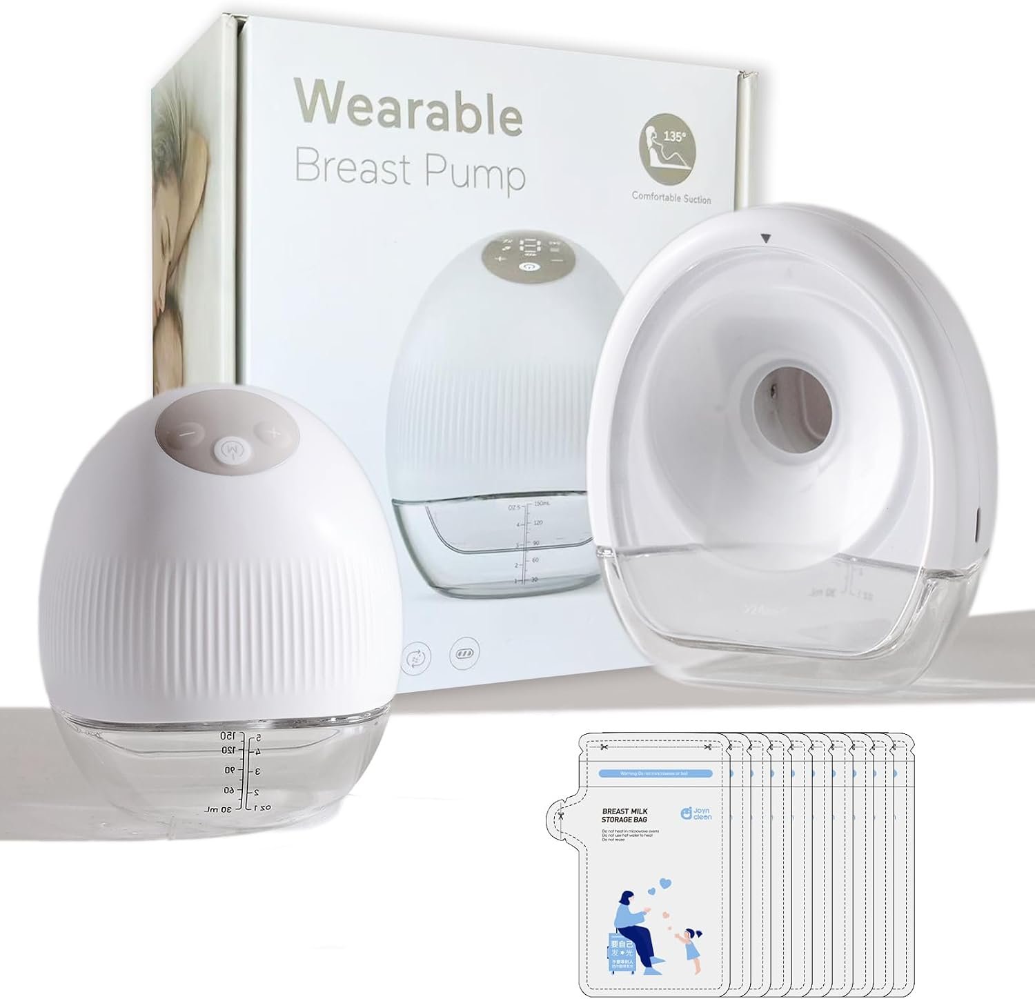 1300mAh Wireless Wearable Hands‑Free Electric Breast Pump