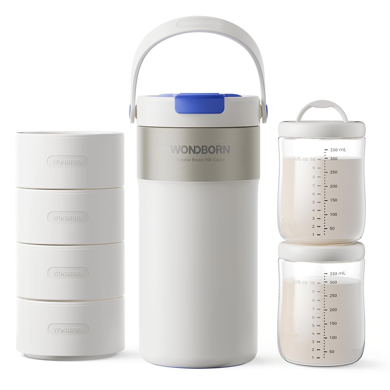 22oz Portable Breast Milk Cooler for Work & Travel, 30H+ Chill