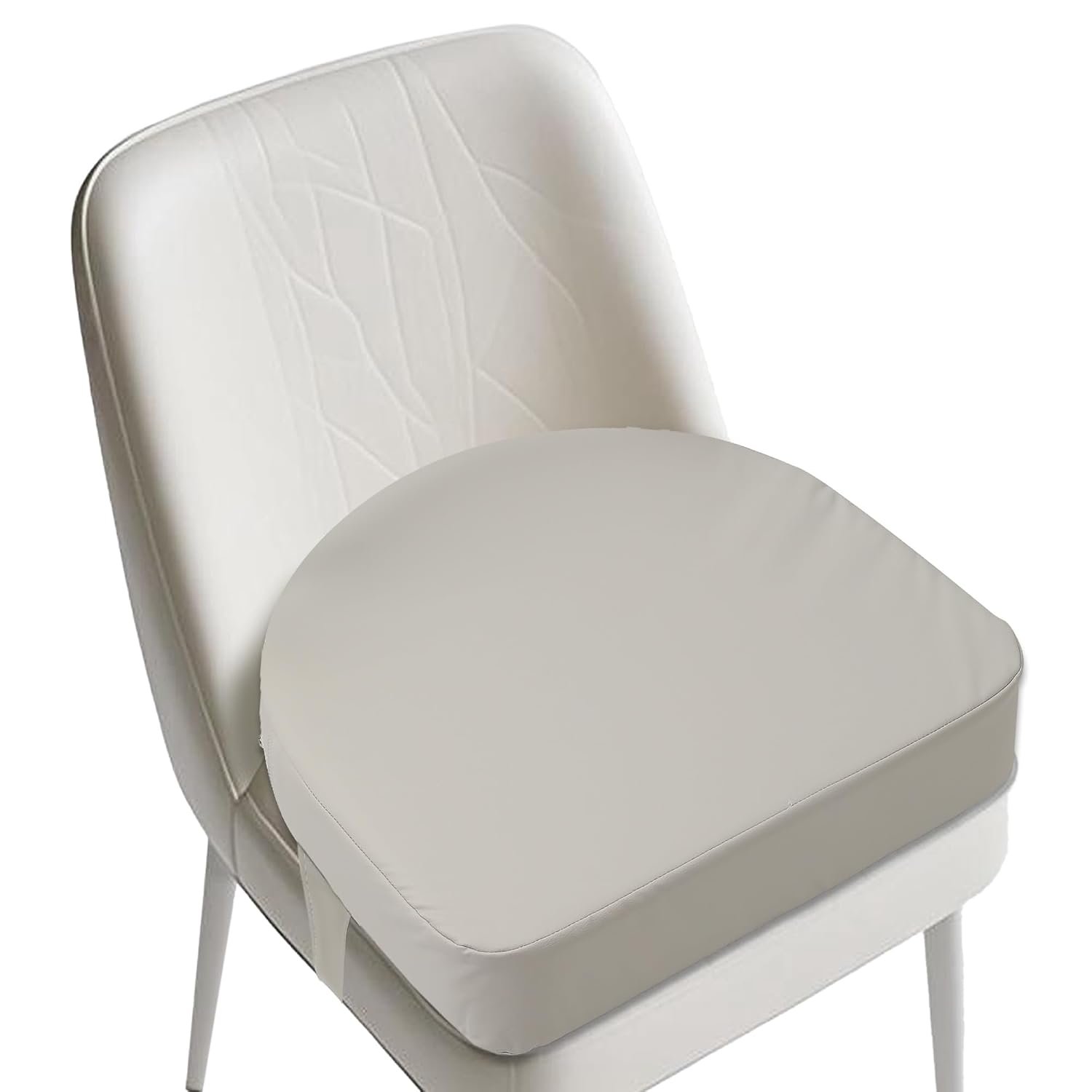 E1F1NN DOT U-Shaped Toddler Booster Seat for Kitchen Chair (Big Size) Dining Table, Portable Waterproof PU Material Kids Booster Seat with Safety Buckles, High Cushion for Travel with Non-Slip Bottom