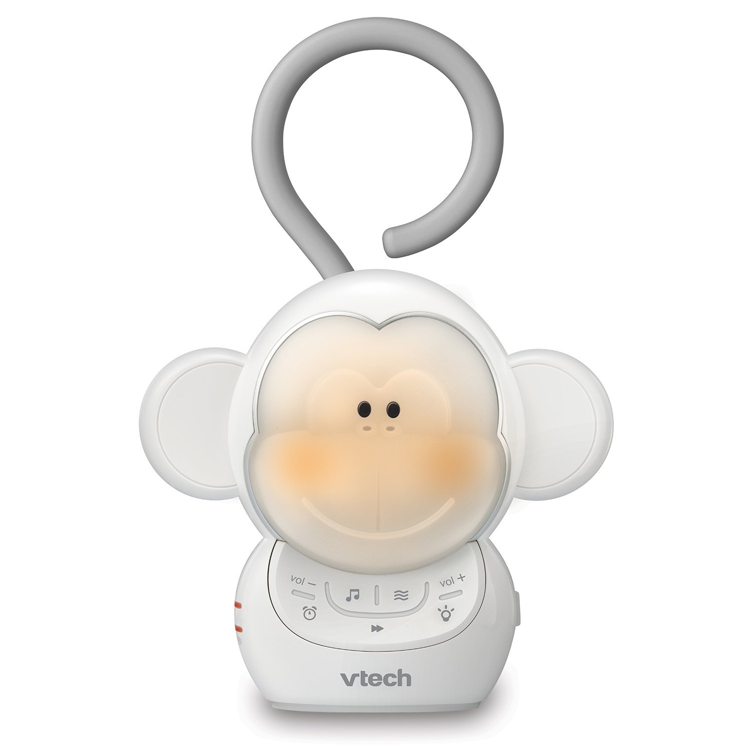 VTech Communications BC8211 Myla The Monkey Baby Sleep Soother with a White Noise Sound Machine Featuring 5 Soft Ambient Sounds, 5 Calming Melodies & Soft-Glow Night Light, 1 Count (Pack of 1)