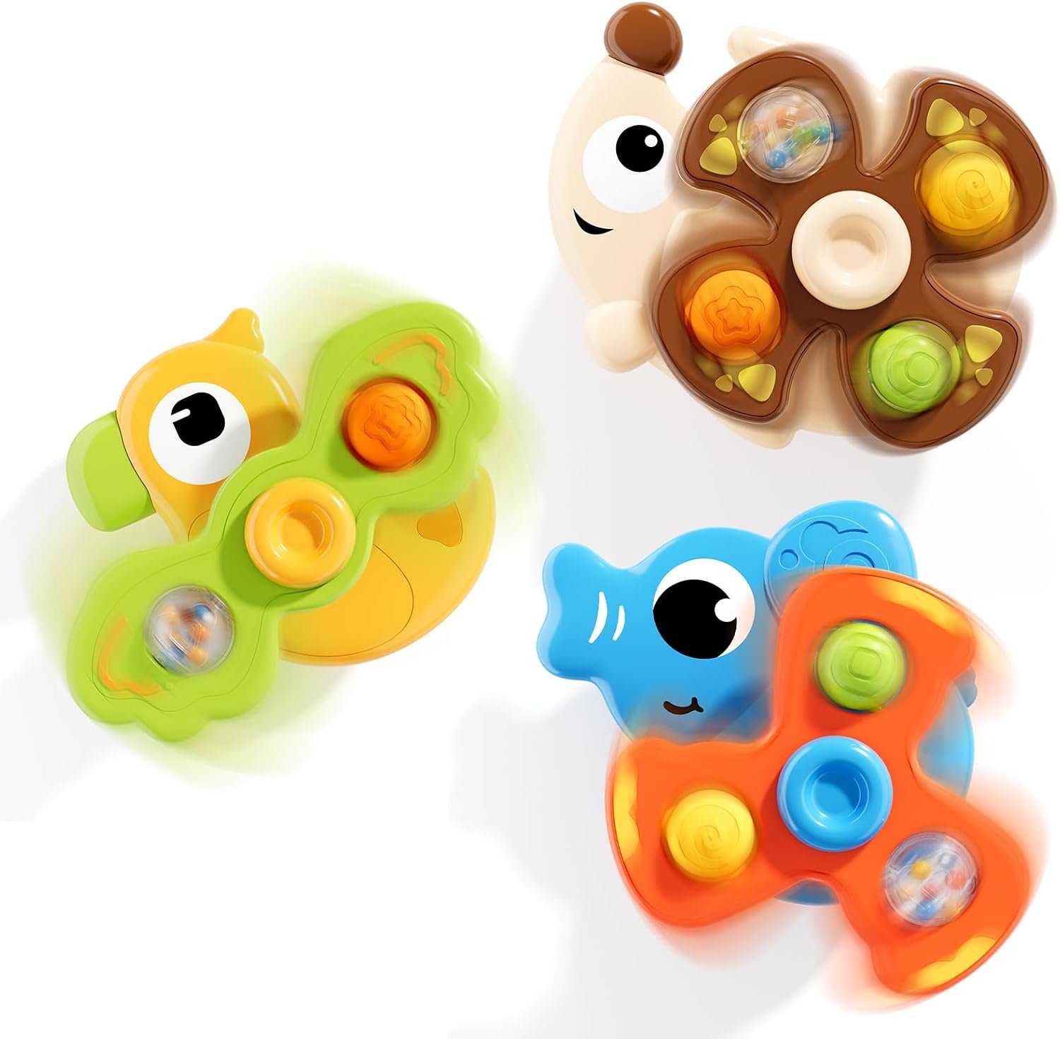 ALASOU Suction Cup Spinner Airplane Travel Toys for 2 Year Old Boy Girl
