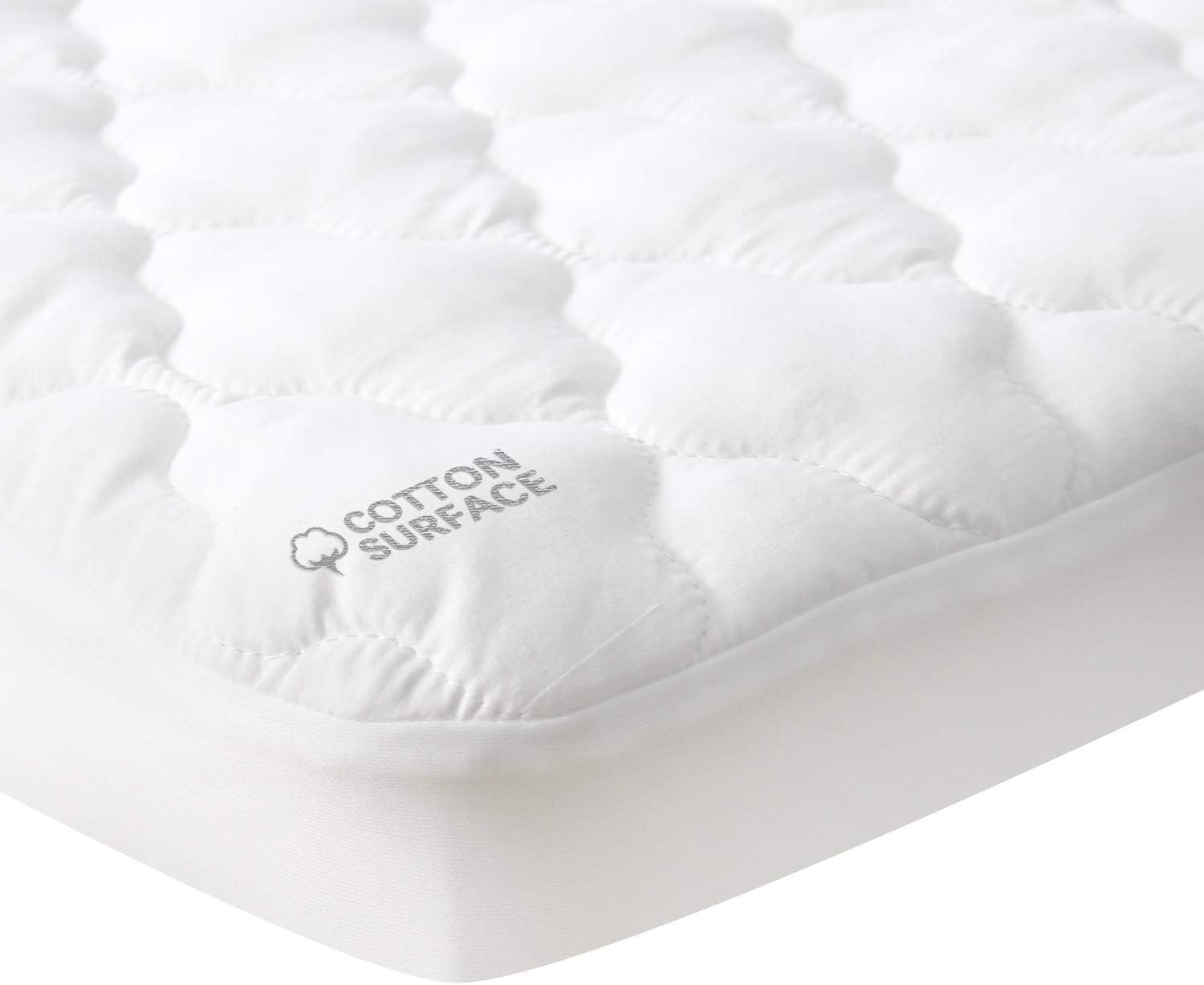 Waterproof Crib Mattress Protector, Cotton Fabric
