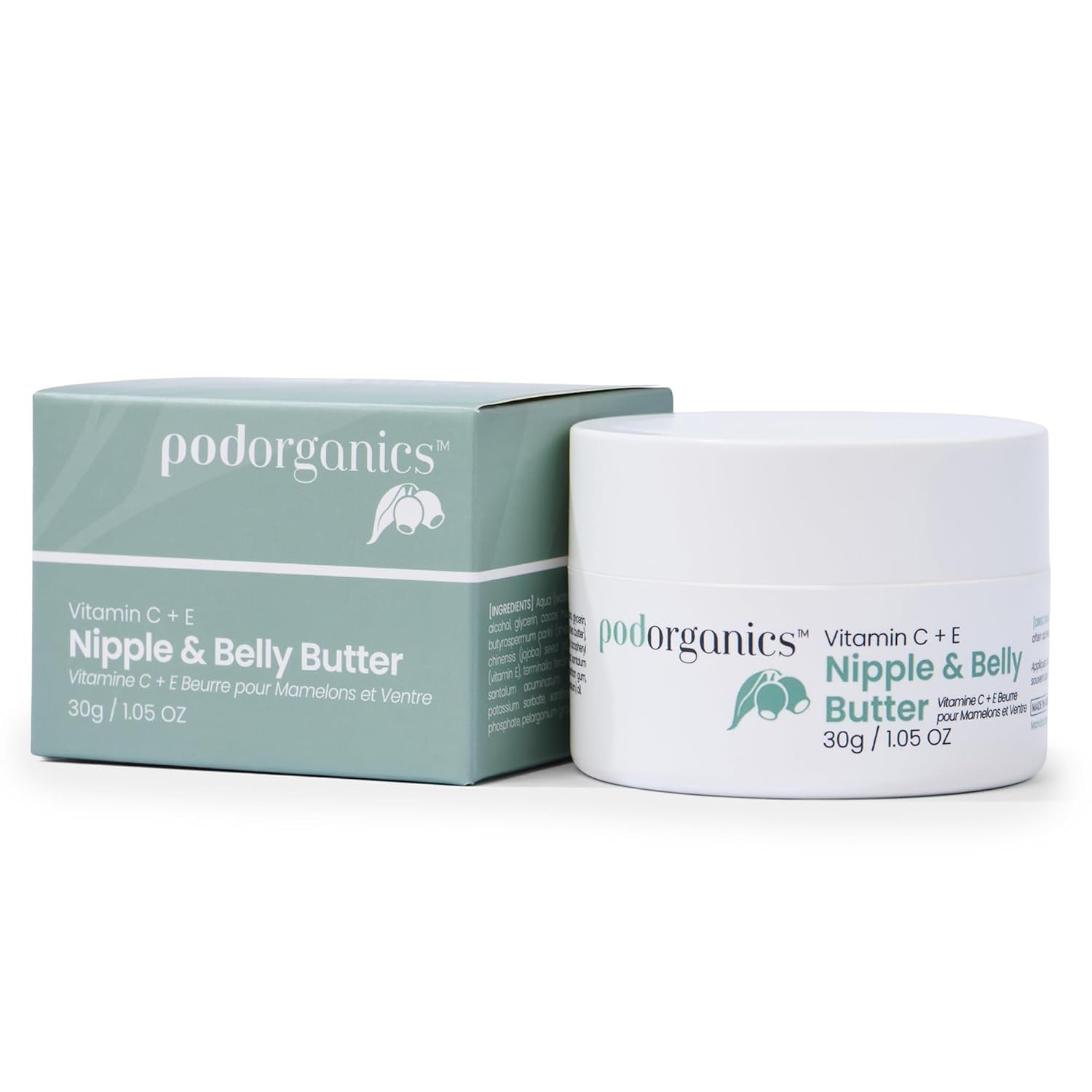 Vitamin A + E Nipple Cream & Belly Butter, Fragrance Free
