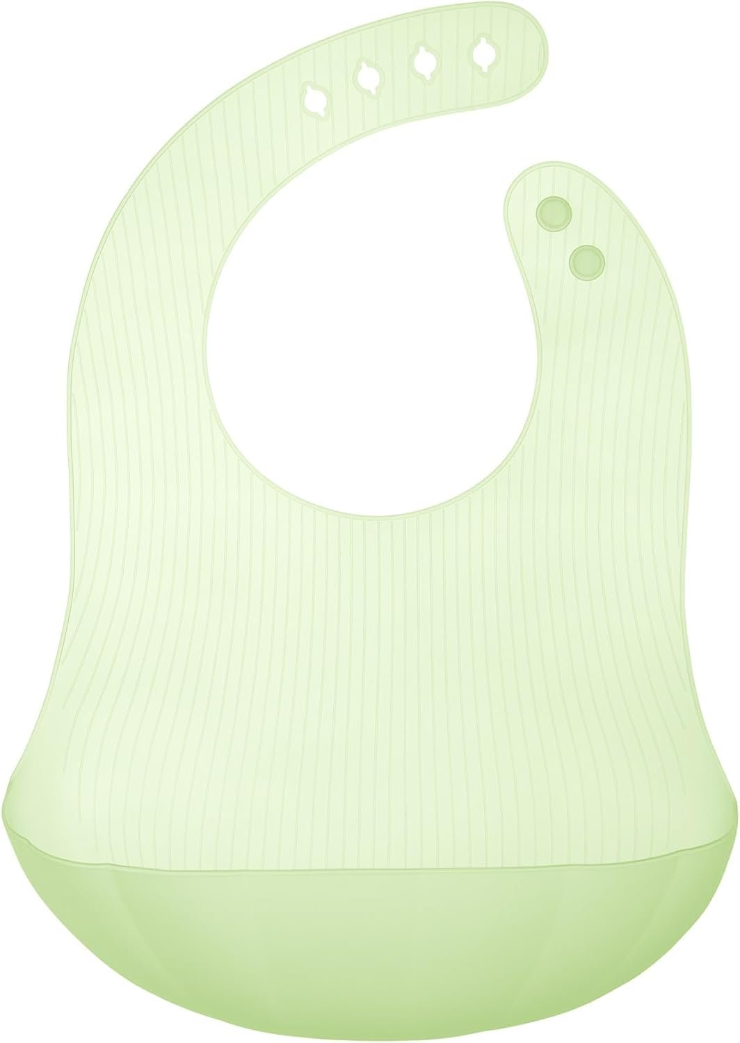 Olababy Fold N Go Silicone Baby Bib w/Travel Case, Waterproof