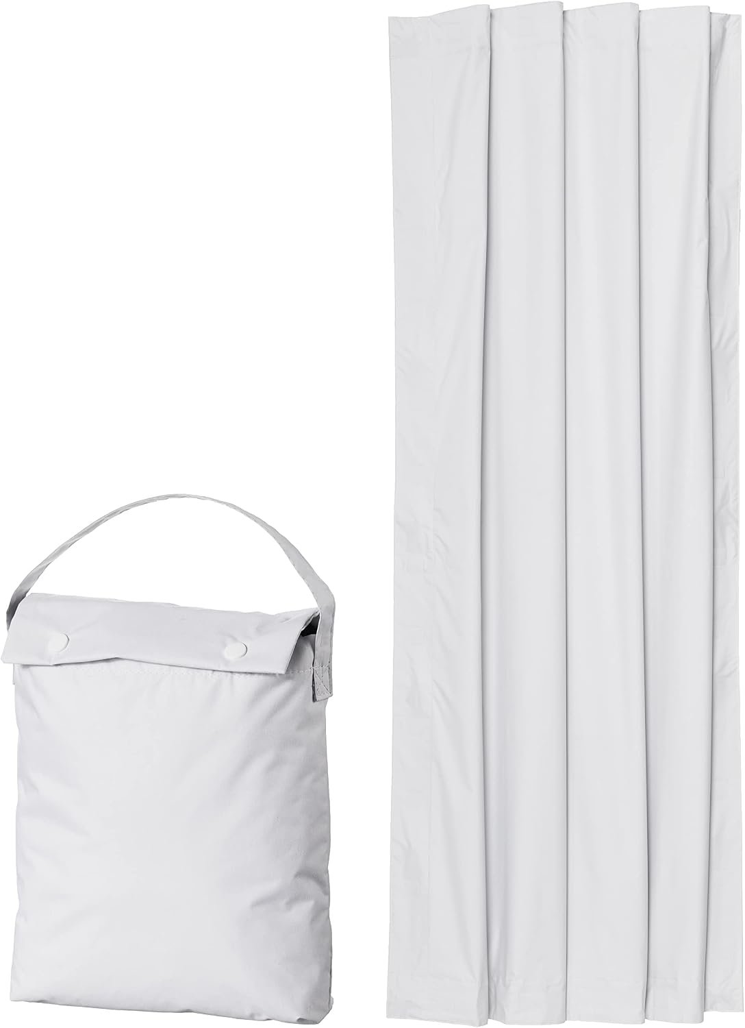 Amazon Basics Portable Room Darkening Light Blocking Blackout Curtain Shade with Suction Cups, 100% Polyester, 50″W x 78″L,White, 1-Pack
