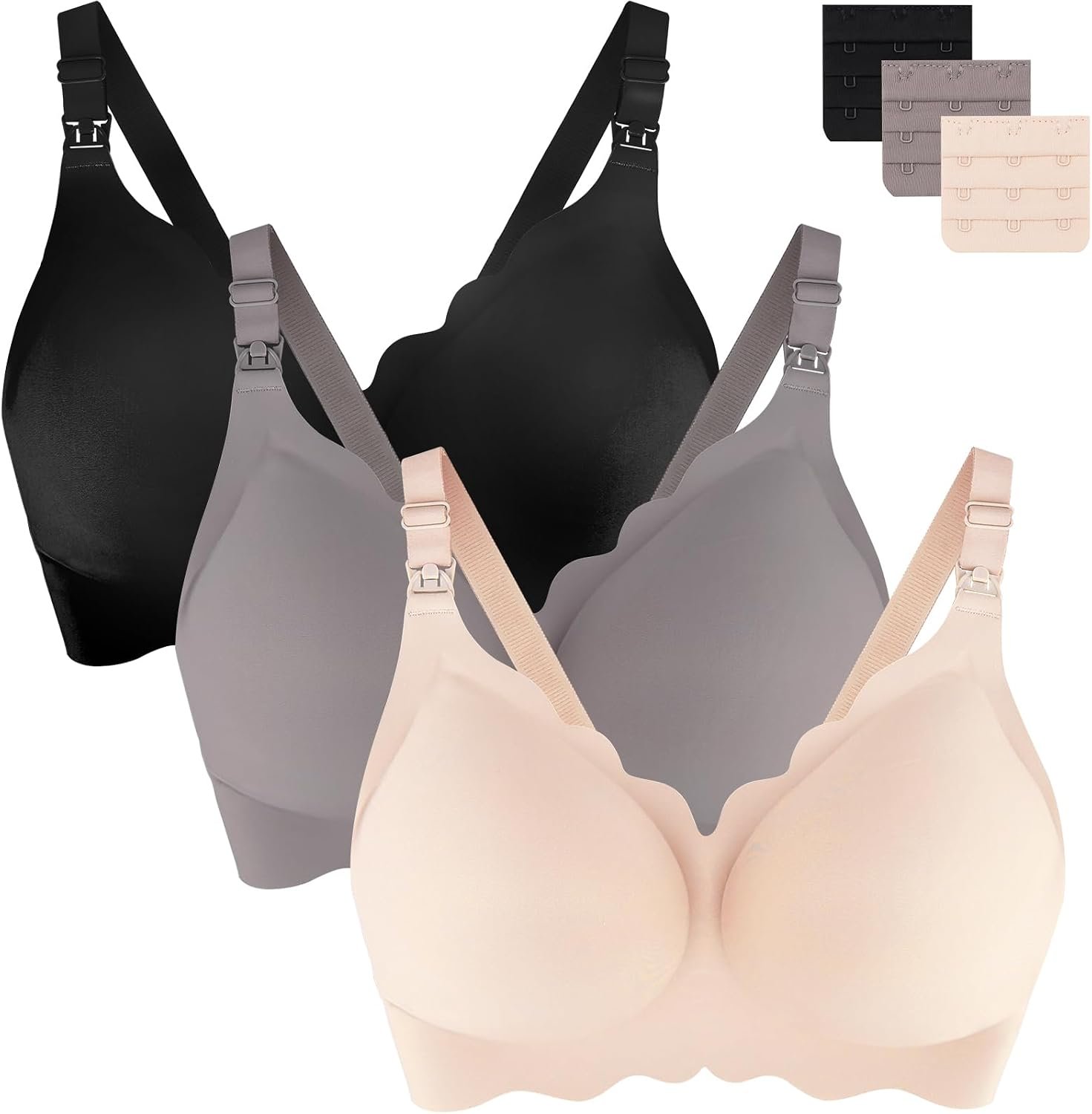 UHdod Nursing Bras for Breastfeeding, Seamless Wireless Maternity Bra
