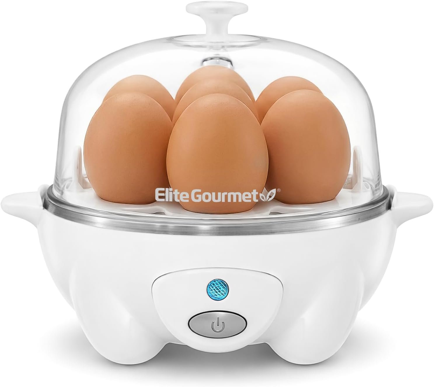 Elite Gourmet 7-Egg Rapid Egg Cooker, Poacher/Omelet Maker, Auto Shut-Off