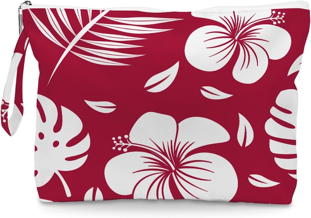 IAXIC Wet Dry Bag, Wet Bag for Swimsuit, Diaper Sunscreen Large Zipper Pouch Waterproof Pouch, Beach Bags for Women, Petal Pattern, Gifts for Ladies Girls Friends Colleagues and Sisters
