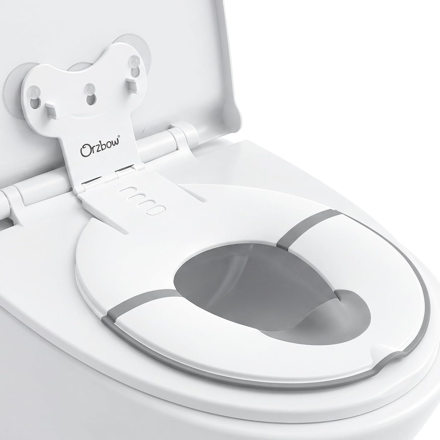 Orzbow Potty Training Seat for Toilet, Foldable, Travel for Toddlers, White